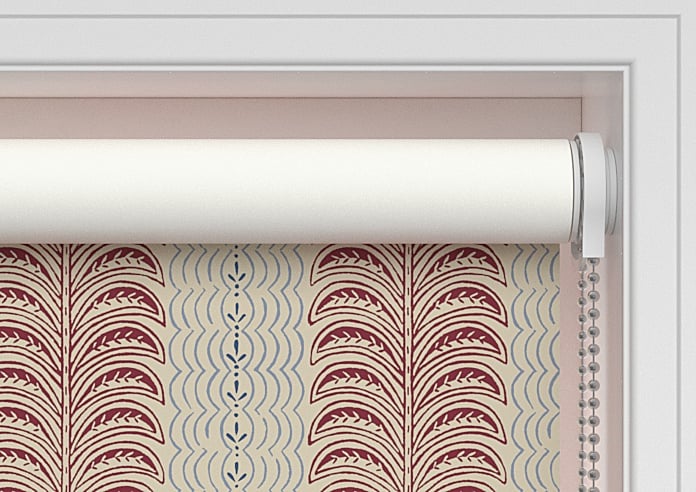 Land & Shore Fintra Stripe (Blackout), Red Blue - Twist&Fit Roller Blind - Image 10